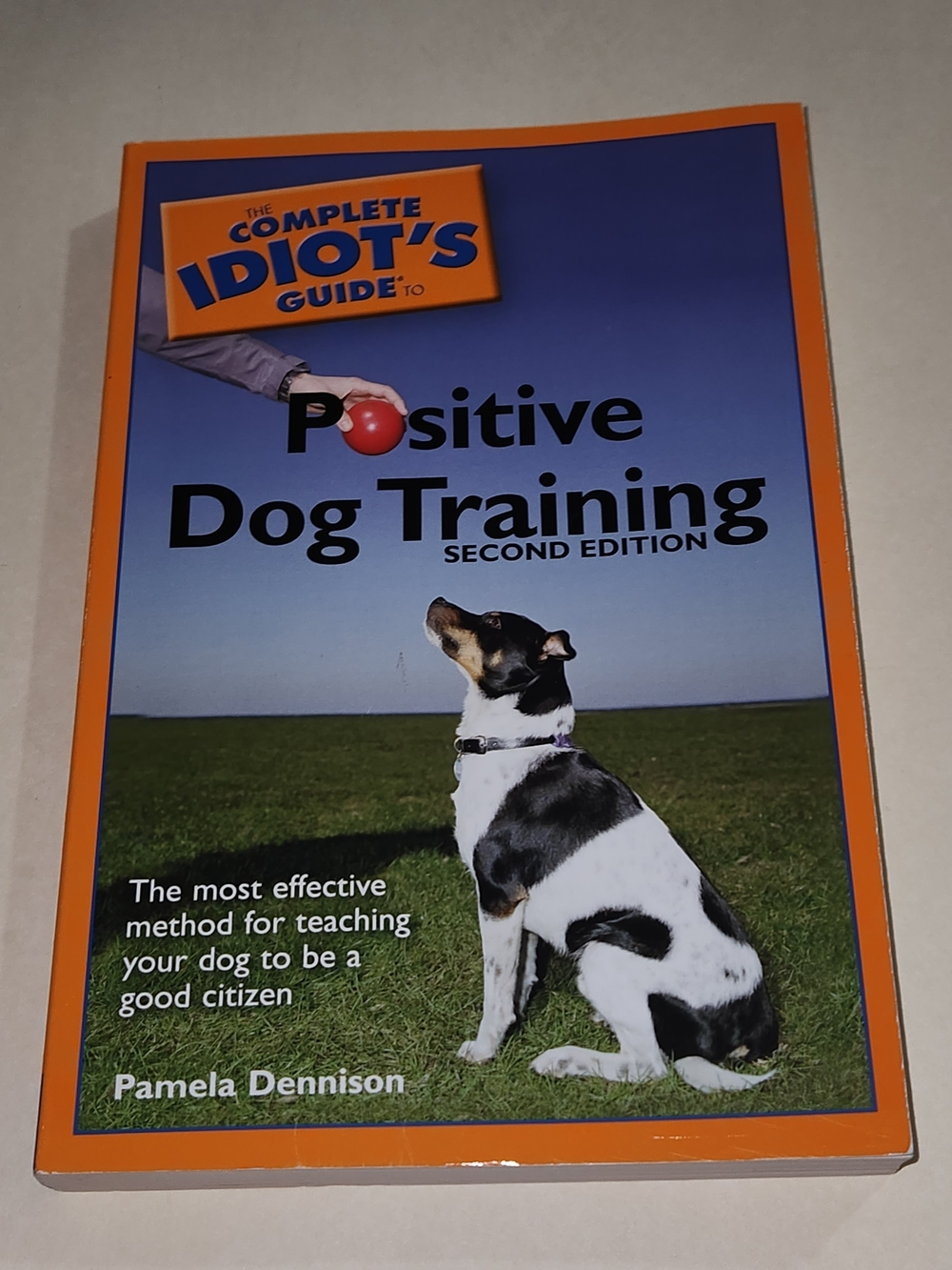 Source Unknown Positive Dog Training Book - Blue & Orange Cover